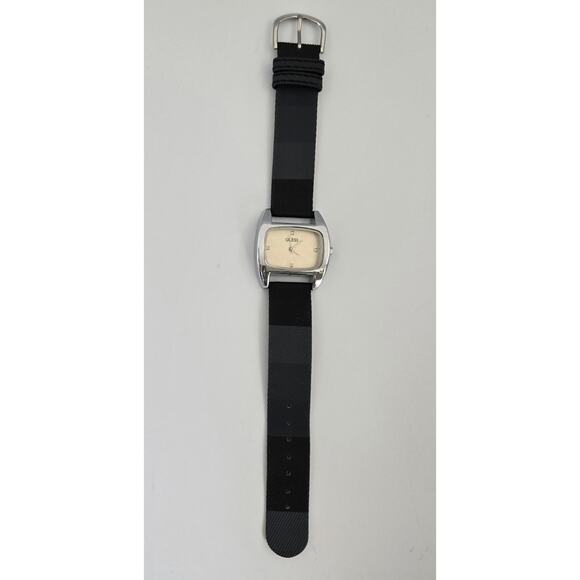 Guess Watch with Black and Gray Genuine Leather Band - Picture 1 of 10